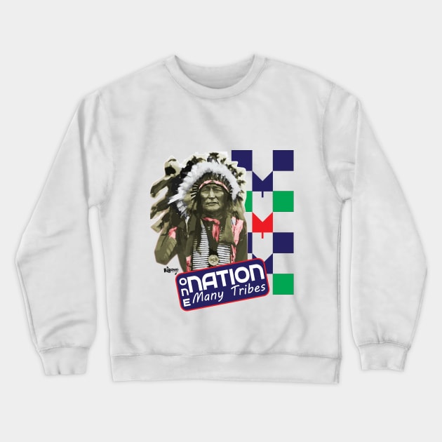 One Nation Many Tribes Crewneck Sweatshirt by BigChief